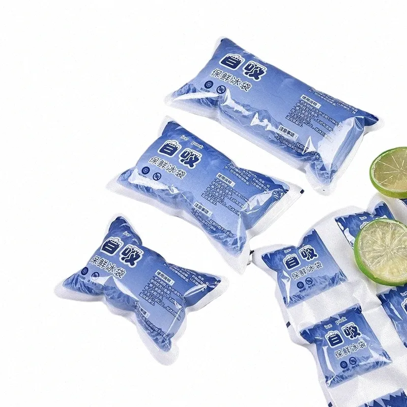 10pcwater-free self-priming Ice Bag Cooler Bag Pain Cold Compr Bebidas Refrigerar Alimentos Manter Fresh Gel Dry Ice Pack c74A #