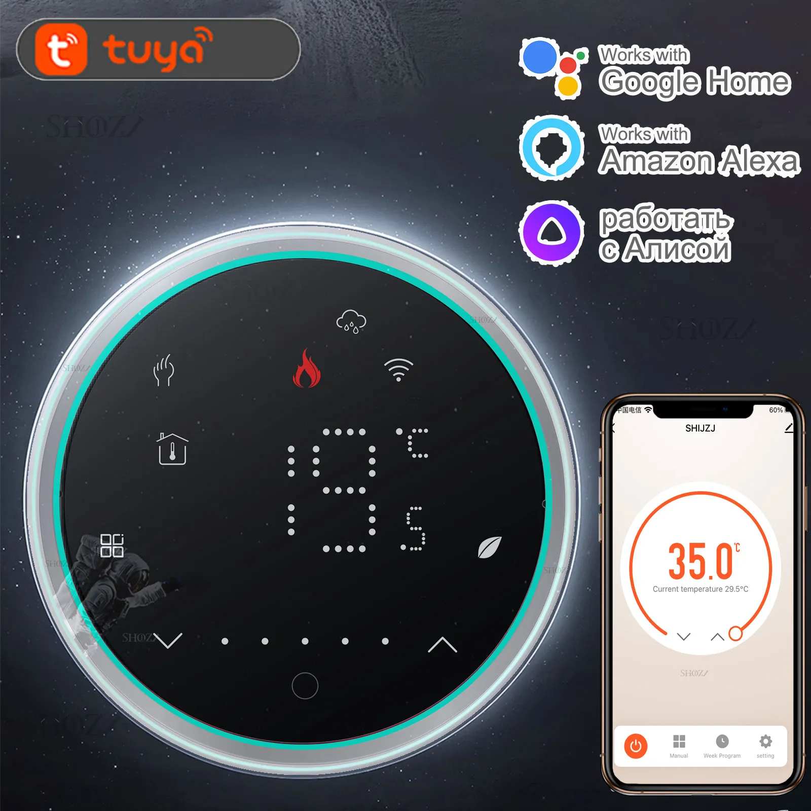 Tuya Smart wifi-thermostaat, vloerverwarming, water, wifi