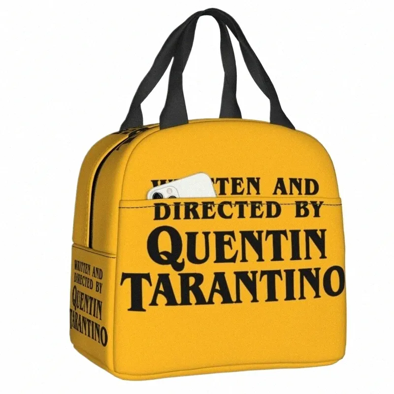 Vintage Film Quentin Tarantino lunch pudełko Pulpa Ficti Kill Bill termiczna chłodnica izolowana torba na lunch przenośne torby na torby i57i#