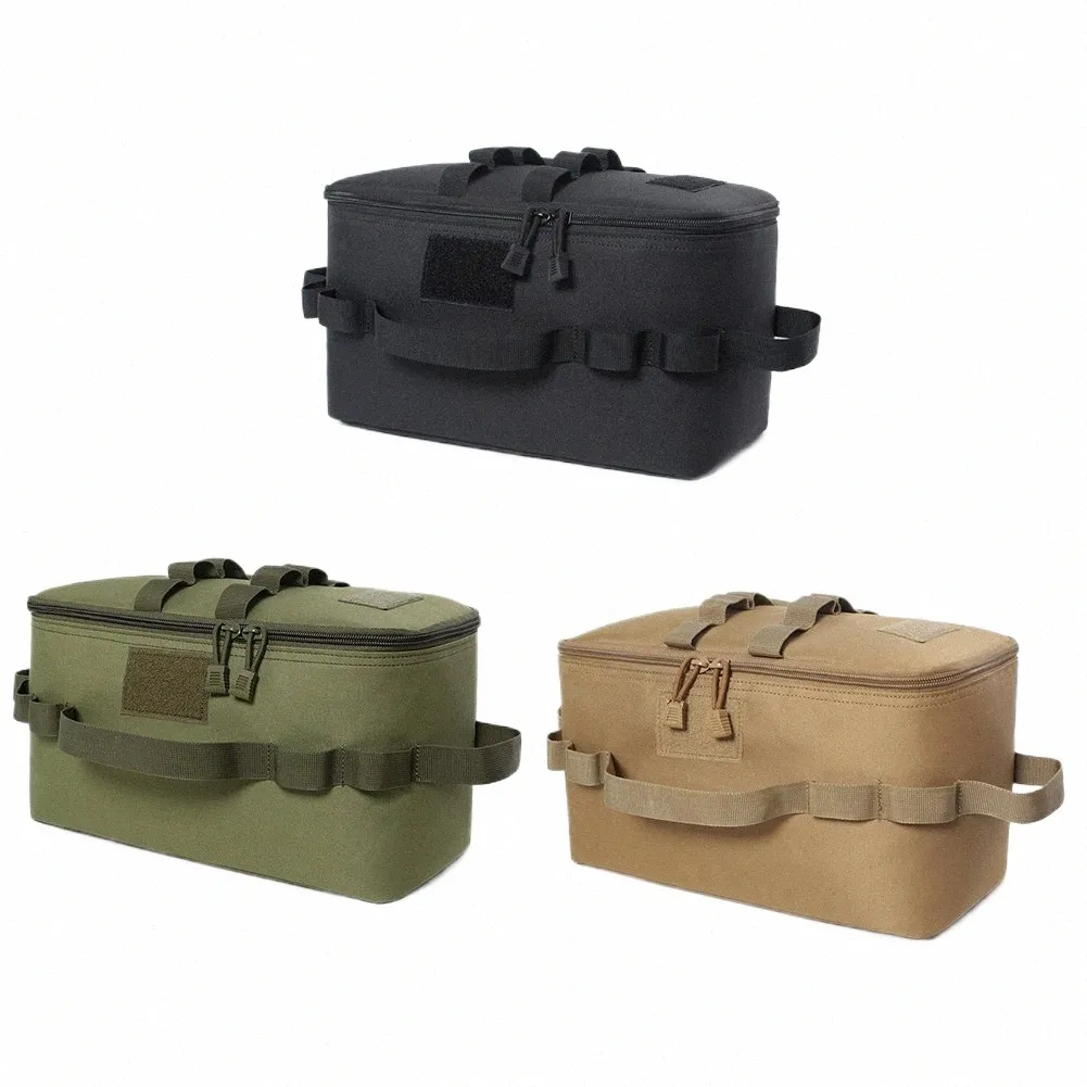 Многофункциональные сумки для хранения камер Тактический чехол для хранения 600D Оксфорд Газовая плита Канистра Горшок Сумки для переноски для пеших прогулок Cam W43P #