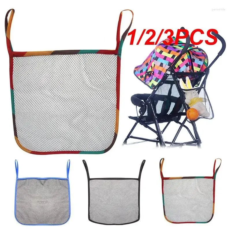 Aufbewahrungstaschen 1/2 / 3PCS Protable Beach Mesh Bag Kinder faltbare Kinderspielzeug Baby Trolley Kleidung Outdoor Kleinigkeiten Organisatoren