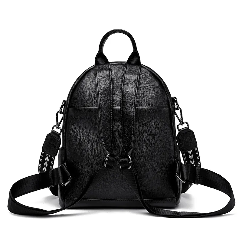 2024 Genuine Leather Backpack for Women, High-Capacity Vintage