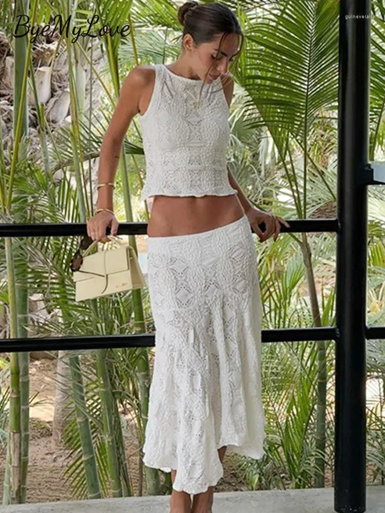 Work Dresses ByeMyLove Sets Women Sleeveless Tank And Skirts