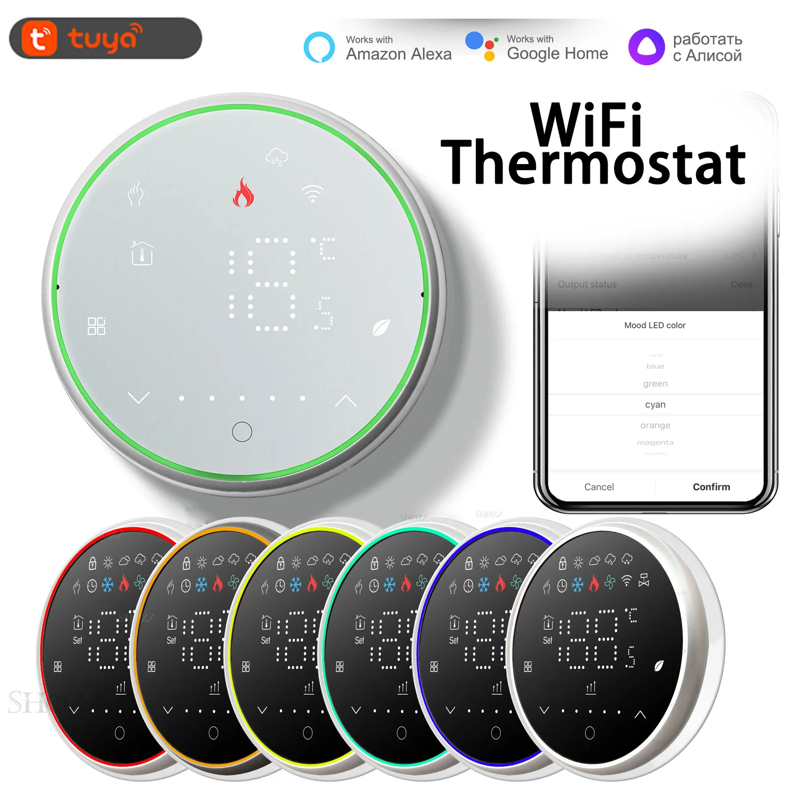 Slimme WiFi Gas Water Boiler Thermostaat Controle Ss302 Elektrische Verwarming - China Thermostaat van de gasketel, kamerthermostaat