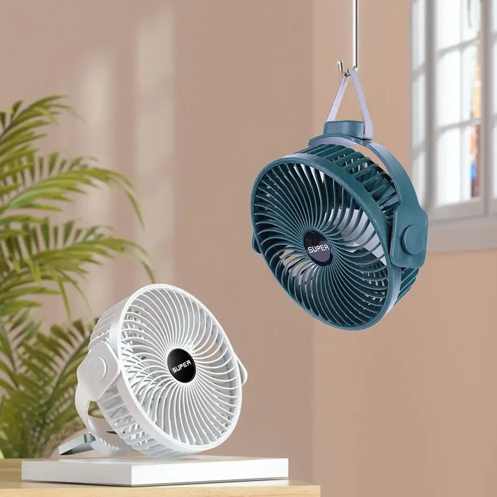 Table Fan Using Gears Adjustable Silent Handheld Hanging Table Fan With 3 Gears For Personal ...