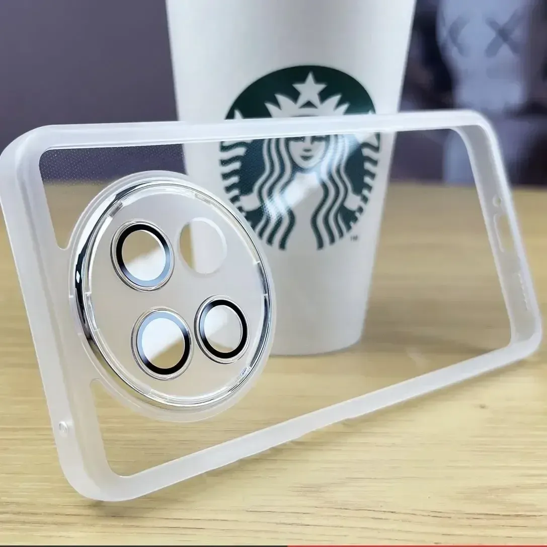 2024Plating Camera Frame Silicone Case for OPPO A2X A2Pro A2M 5G