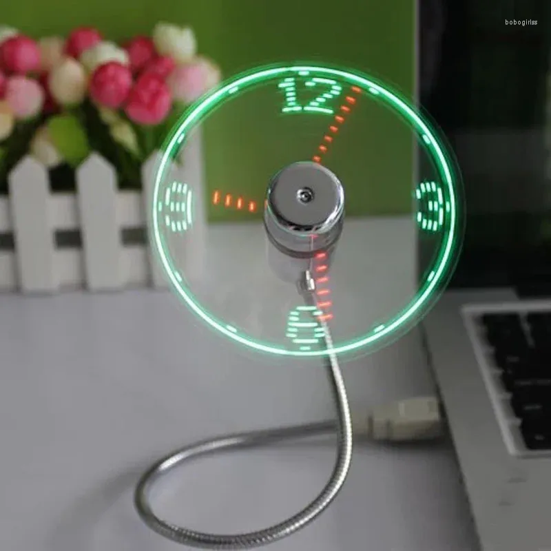 Table Clocks USB Clock Fan Glow Led Flash Word Fan-DCL022888488N