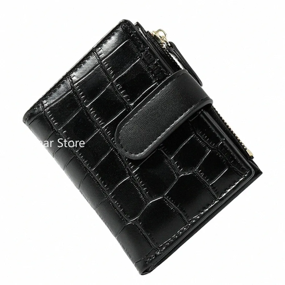 FI Ste Mönster Small Walls Pu Leather Coin Pures Ladies Populära korthållare Mini Ny designstandardförföljningar för kvinnor N0RJ#