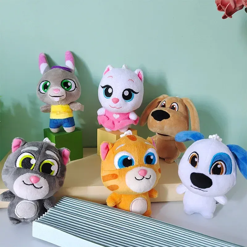 DHgate Talking Tom Cat Family Cute Plush Doll Keychain Pendant Gift Toy Home Garden