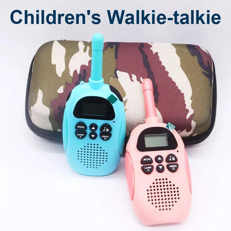 Walkie-talkie para niños Llamada inalámbrica de 3 km Carga USB para juguetes interactivos para padres e hijos al aire libre 240318