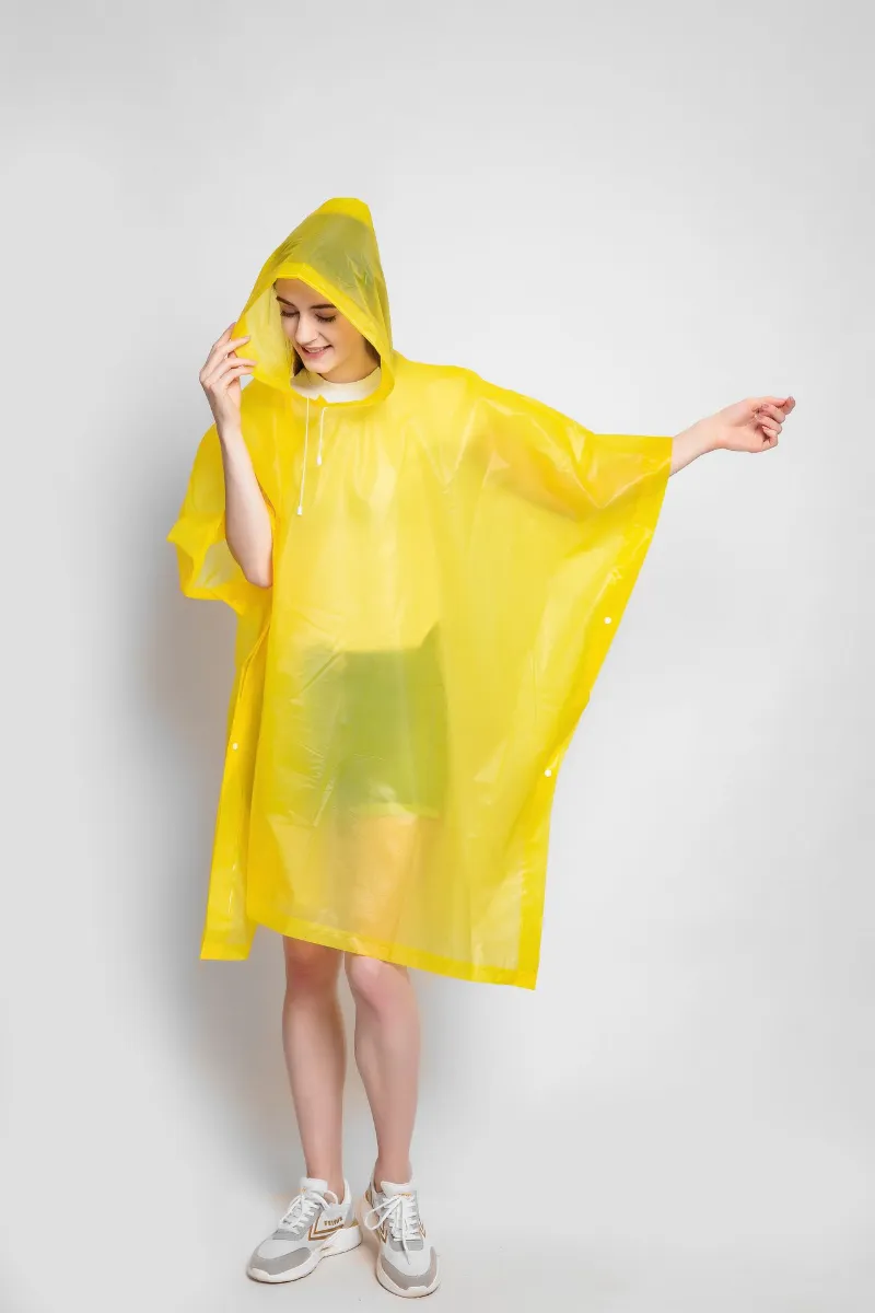 Transparent Hiking Raincoat Backpack 2-in-1 Poncho Pullover for Men ...