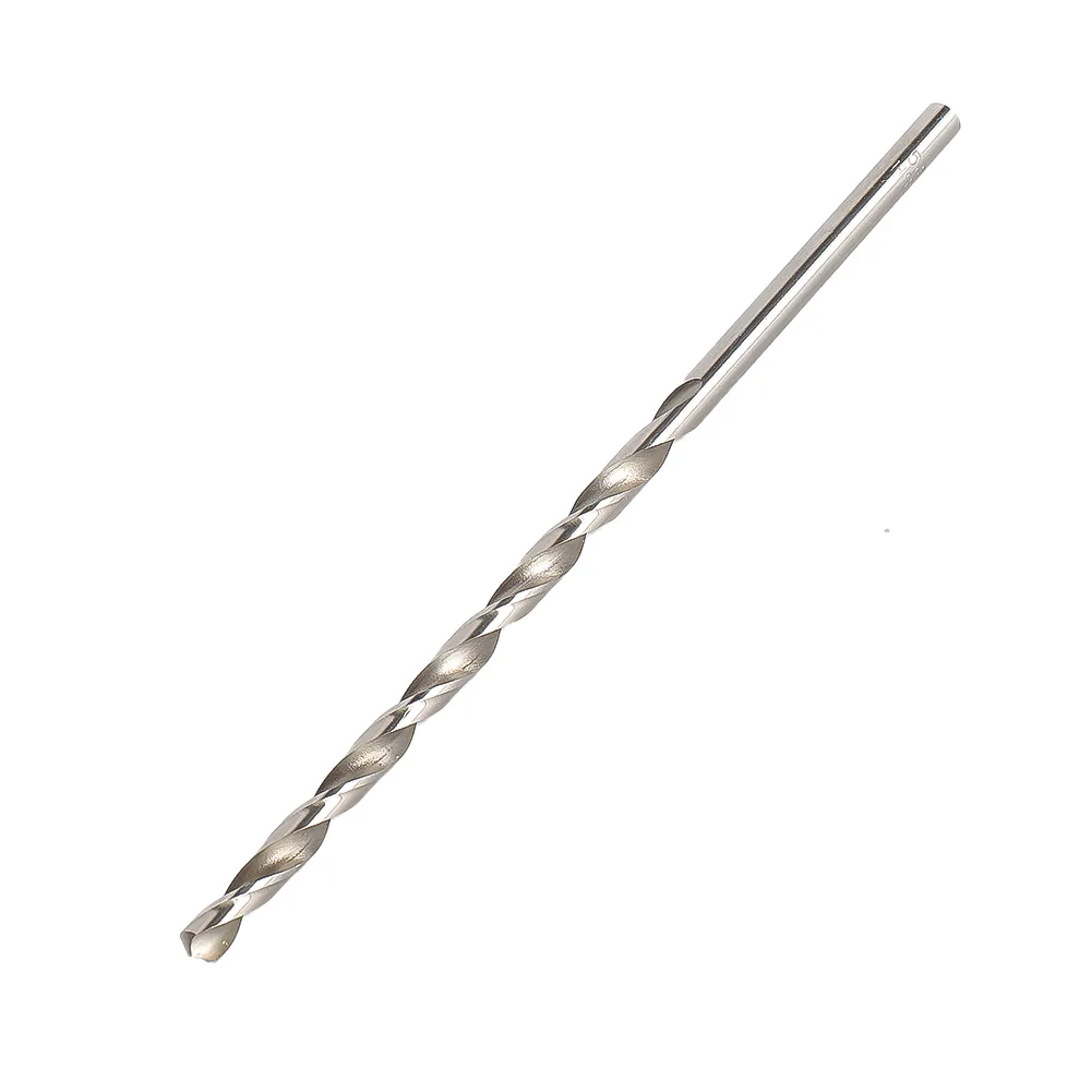 1pc Länge 160/200 mm extra langer HSS gerade Schaftbohrmaschine Bit Diamete 1,5-5,5 mm Hochgeschwindigkeits-Stahlbohrer für Elektrobohrer