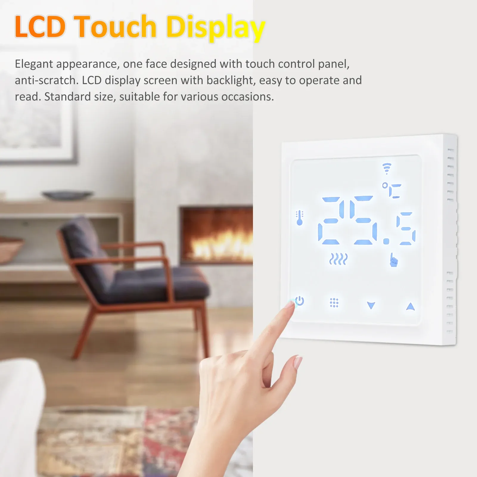 Heating Remote Control Smart Temperature WiFi Thermostat LCD Touch Screen... From Ddmyperfect ...