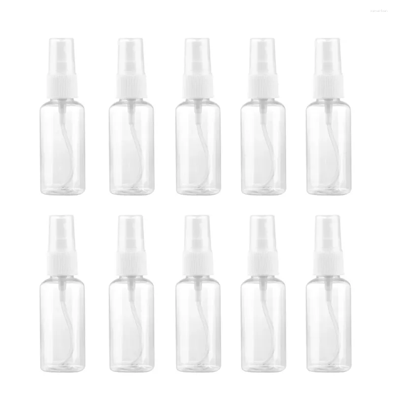 Bouteilles de stockage 10 pièces flacon de pulvérisation flacon d'alcool remplissage rechargeable portable petit