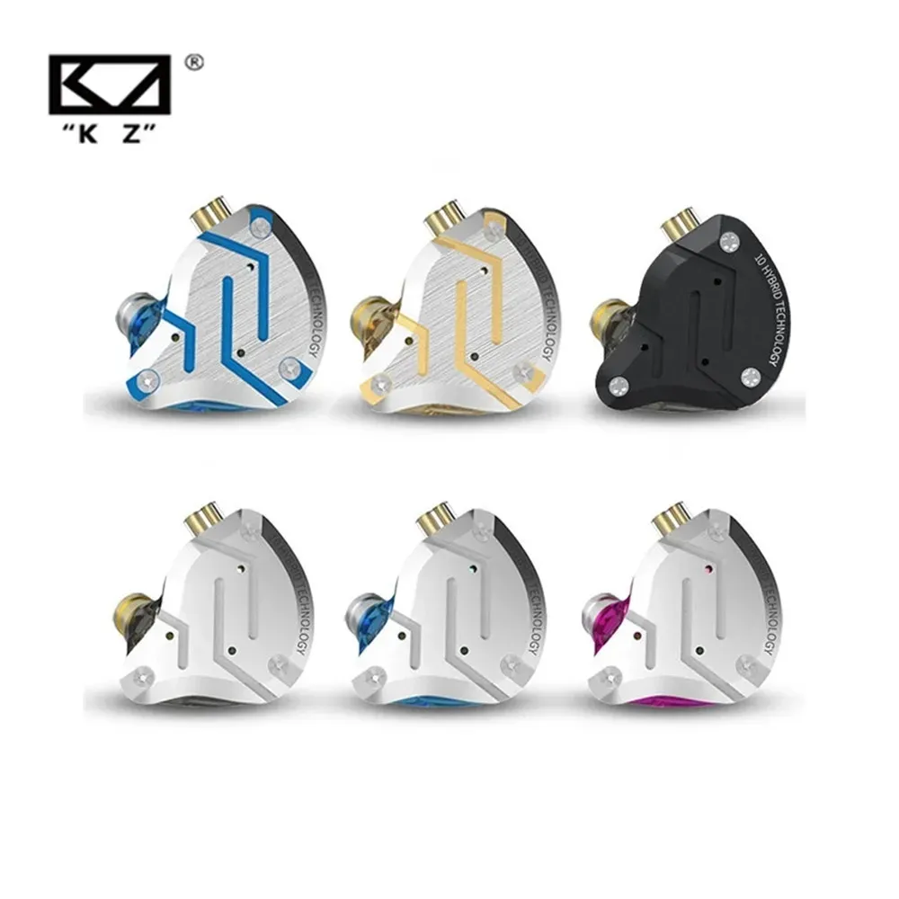 Headphones KZ ZS10 PRO 4BA+1DD HIFI Metal Headset Hybrid Inear Earphone Sport Noise Cancelling Headset KZ ZES ZEXPRO AS16 PRO DQ6S