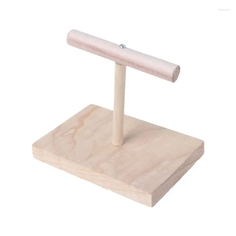 Other Bird Supplies Standing Bar With Base Natural Training Toy Stable Scrub Station Drop