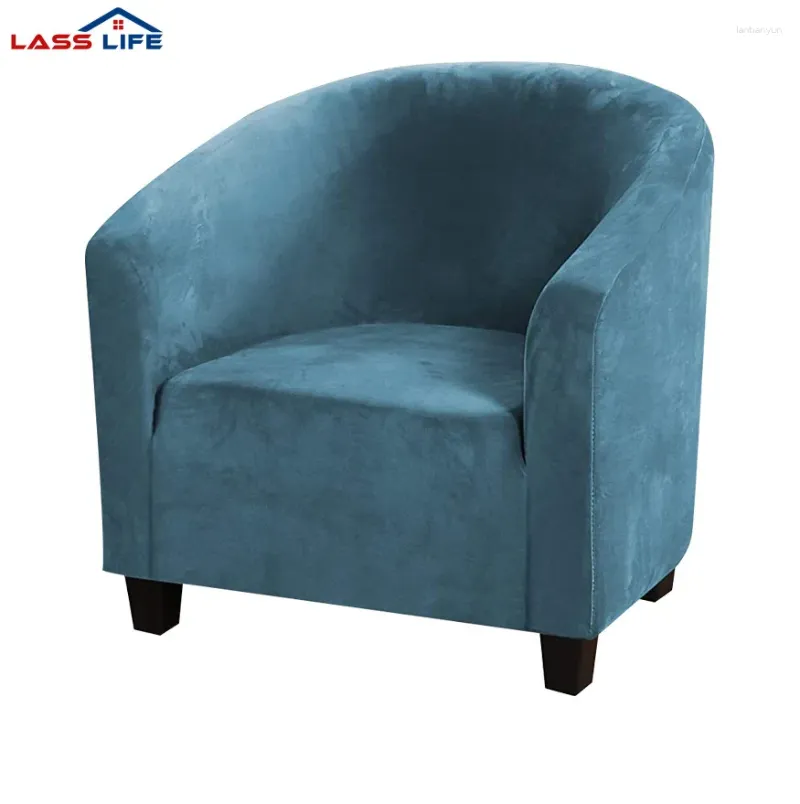 Pokrywa krzesła stały kolor aksamitnej wanni wann fotele rozciągają pojedynczą elastyczną sofę slipową okładkę na okładkę do baru