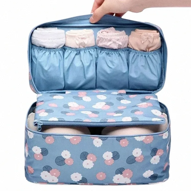 2022 Nova Viagem Sutiã Bolsa Organizador de Roupa Interior Bolsa Cosmética Diária Higiene Pessoal Saco de Armazenamento Mulheres de Alta Qualidade W Case j9aD #