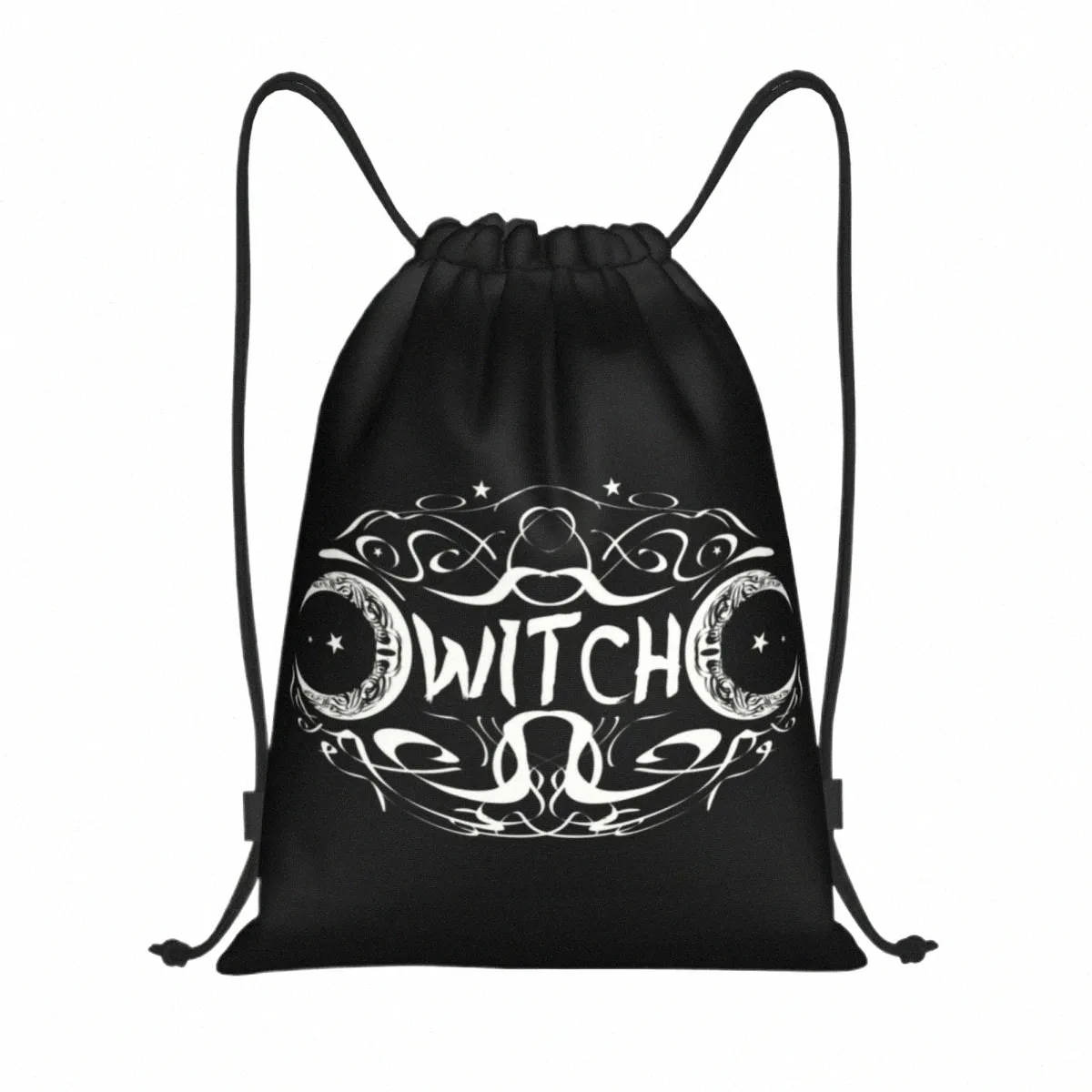Bruxa Tripple Mo Drawstring Bag Mulheres Homens Dobrável Gym Sports Sackpack Loja Mochilas W9bD #