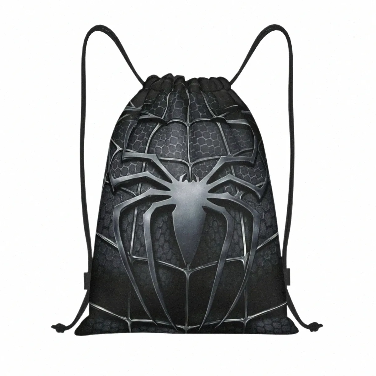 Personalizado Spider Web Drawstring Bags para Loja Yoga Mochilas Homens Mulheres Sports Gym Sackpack p93Z #