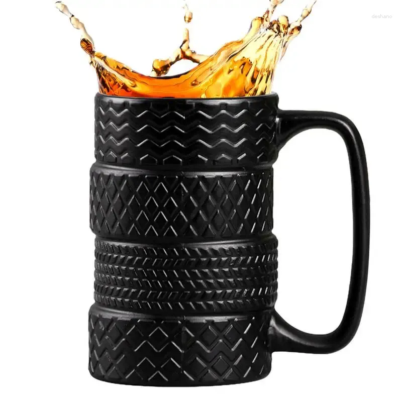 Kubki Mug Mub Manic Coffee 3D Cool 400 ml/13.41 unz czarna nowość mrożona ceramiczna duża filiżanka herbaty unikalny samochód prezentowy