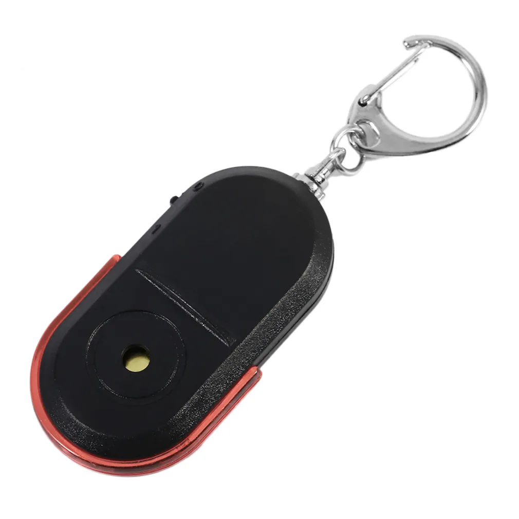 Keychain Motion Sensor Anti-Lost Alarm Key Finder Locator Keychain with Whistle Sound and LED ...