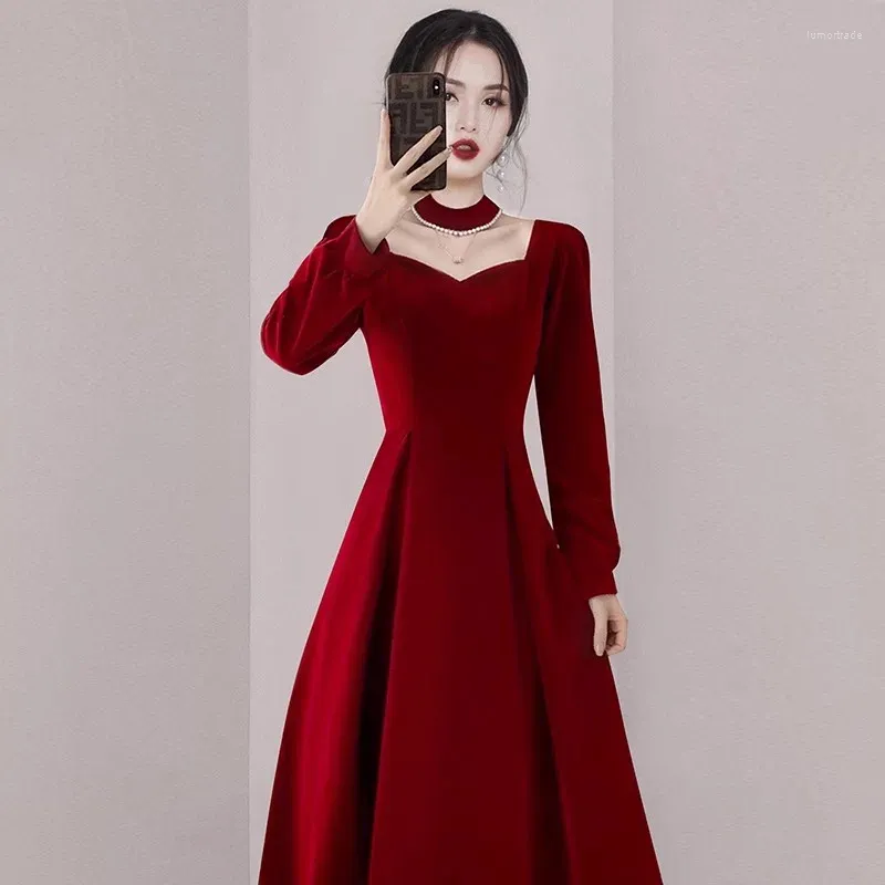 ladies chiffon dress Designer Red Sleeveless Lace Chiffon Formal Dress main image 0