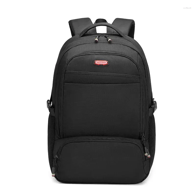 Plecak Laptop Laptop Męskie S 15,6 Oxford Black High School Bags Teen College Boy Gril Student Mochila