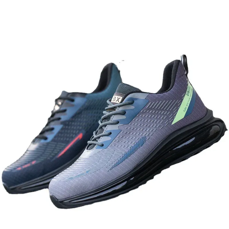 Mens Lightweight Steel Toe Safety Shoes, Anti-Piercing Breathable