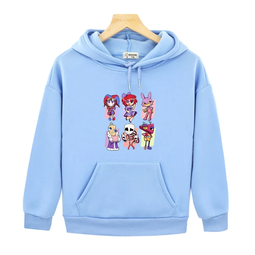 Kawaii Pomni Jax Gangle Kinger Zooble Ragatha hoodies for