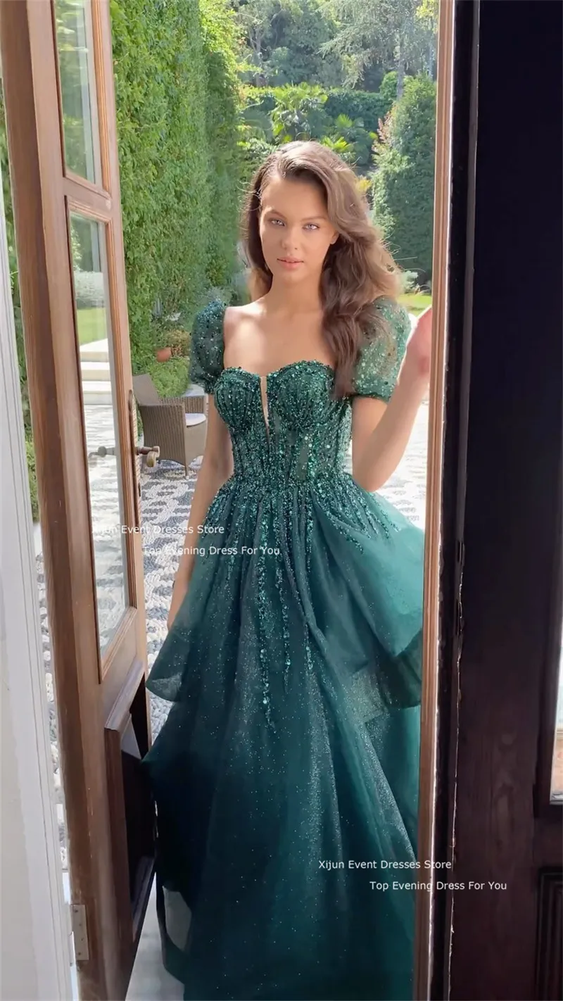 Green A-Line Floor-Length Wedding Dress with Sequined Beads and Floral  Print, Sweep Train, Customized Fit from Dhgate Empire Wedding Dresses -  price 197.65