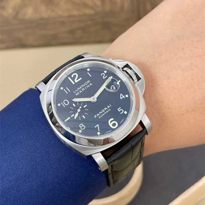 Luxury Watches Paneraiss Luminor Watch Italian Design Luminor Series Automatic Mechanical Men's Watch Pam 00164 Waterproof Stainless steel