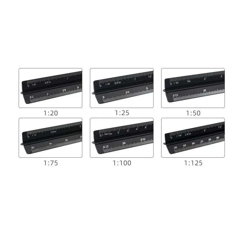 DHgate.com:Triangular Architect Scale Ruler for Drafting, 15cm Aluminum ...