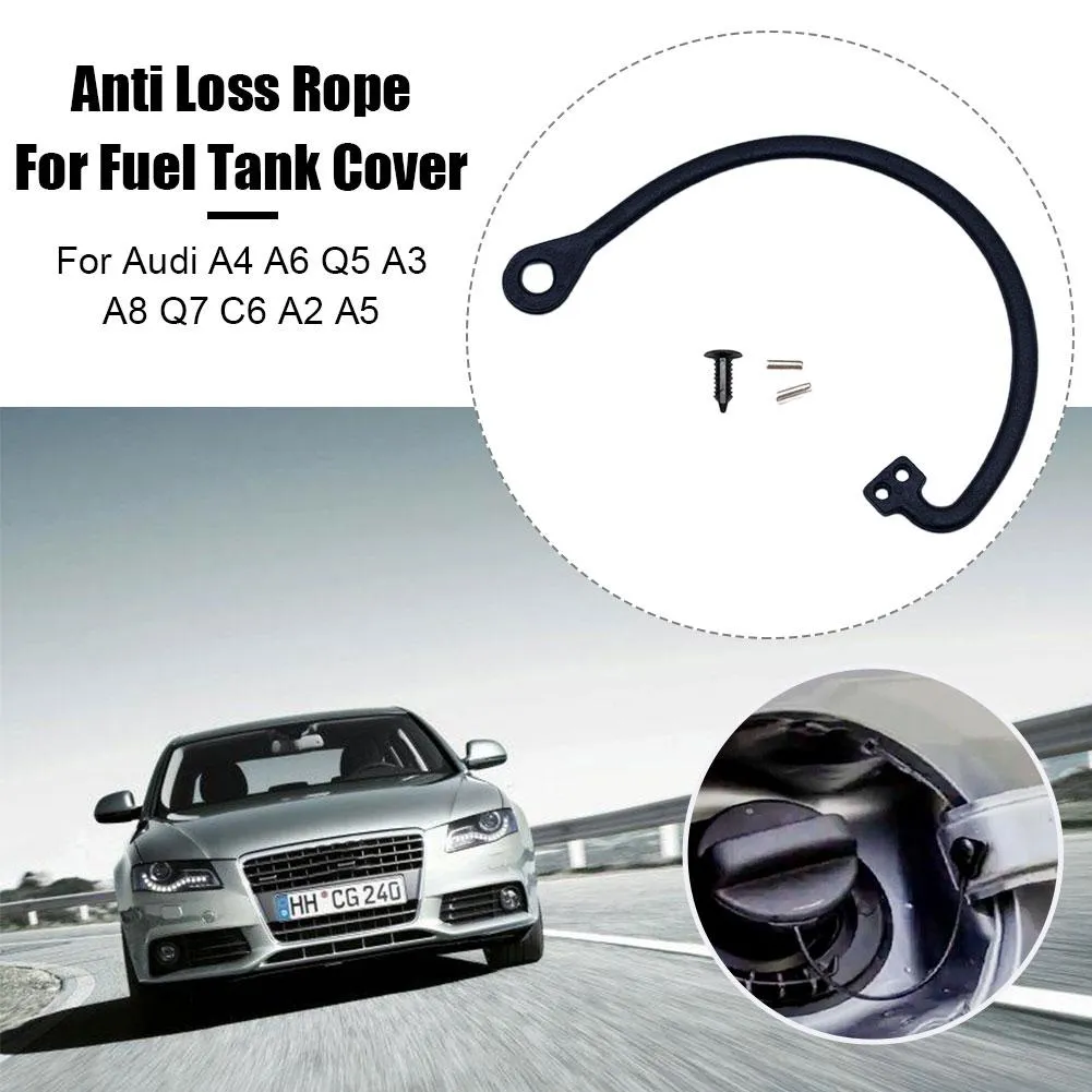 Fuel Gas Tank Cap Band Cord – For Audi A1 A3 A4 A5 A6 A7 A8 Q3 Q5 Q7 – Black