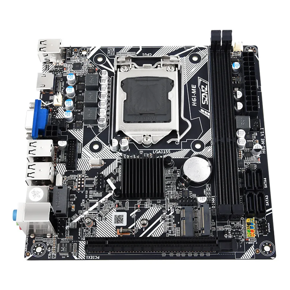 Mini ITX Motherboard LGA 1155 DDR3 16GB NVMe M.2 WiFi VGA HD SATA