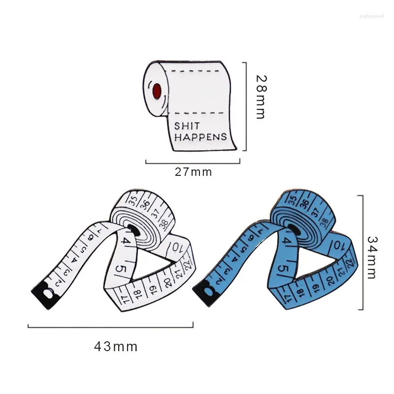 Брошь-брошь-творческая лента для туалетной бумаги, моделирование эмалированного сплава, значок, булавка, аксессуары для одежды, сумки, подарок для друзей