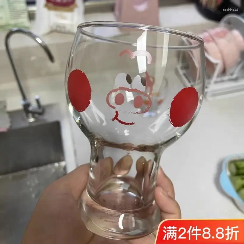 Wine Glasses Cartoon Cute Little Animal Tiger Beer Cup Ins Wind Home Elephant Glass Water Personalized Milk Juice Children Household