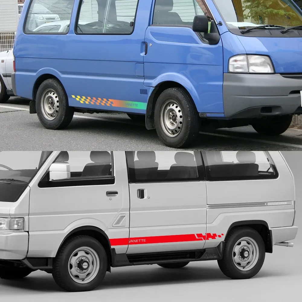 Adesivi Decalcomanie Per Furgone E Camper | Grafiche Personalizzate In PVC Bianco | Kit Intagliato E Prespaziato | Resistenti UV E Agentii Atmosferici 5-7 Anni
