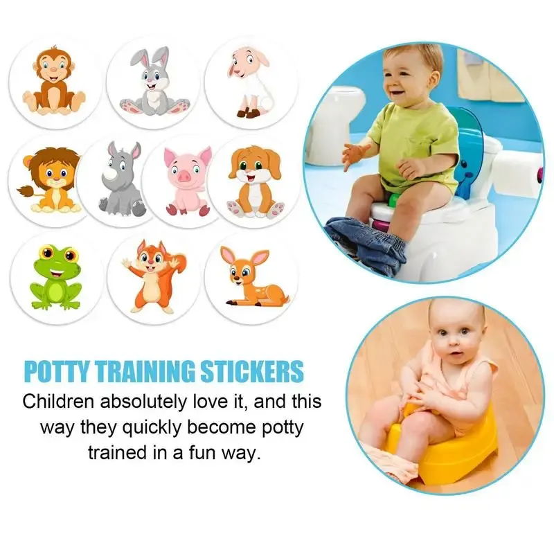 10pcs Potty Training Stickers Autocollants de pot