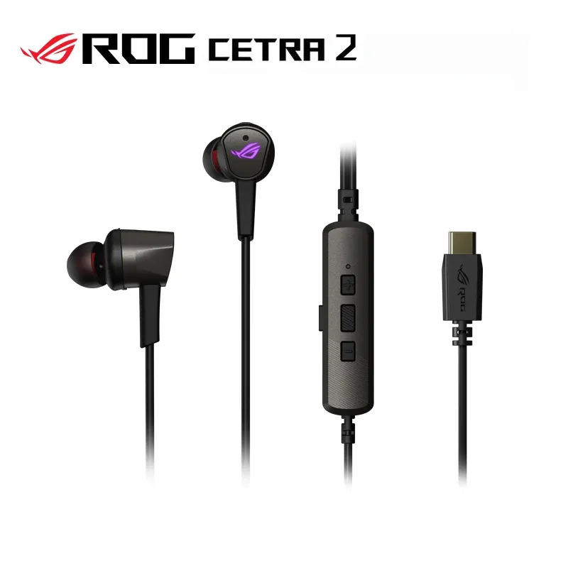 Наушники Asus rog Cetra II RGB наушники для Rog Phone 5/3/2 Typec Gaming Harpet ANC Активное снижение шума округа 7.1 Звуковой эффект