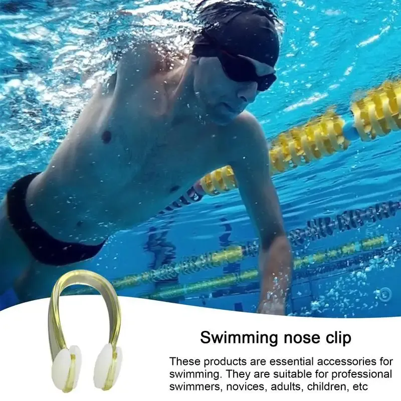 Nose Clip For Swimming How To Wear 2-Pack Nose Clip & Earplug Set For Swimming - Waterproof Silicone Protection For Kids & Adults Swim Gear Accessories