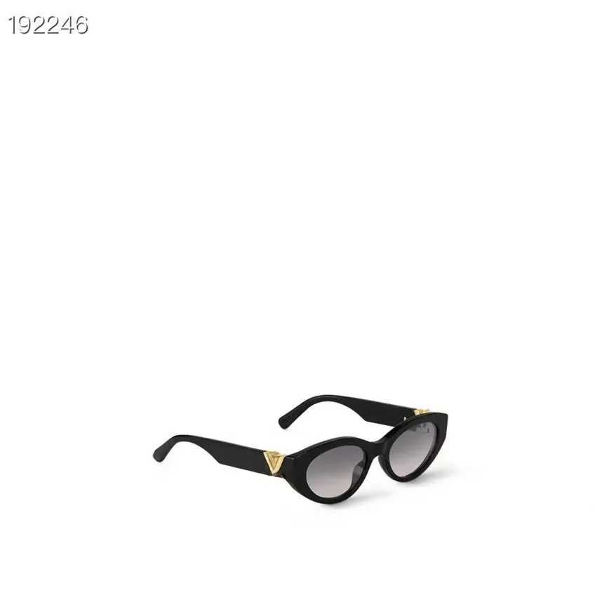 2024 Lyxiga ovala solglasögon för män Designer Summer Shades Polariserade glasögon Svart vintage Överdimensionerade solglas av kvinnor Male Solglas med låda Modell: Z2104E