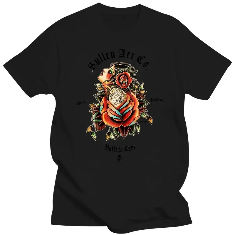 Sullen Traditions Gypsy Tattoo Artist Printed T Shirt Vintage