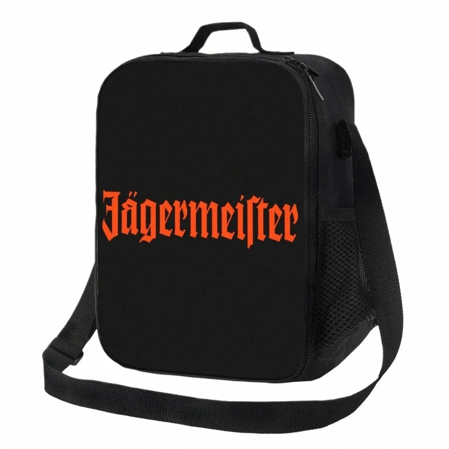 Jagermeister Logo Boîte à lunch portable pour les femmes étanche refroidisseur thermique alimentaire sac à lunch isolé école enfants étudiant e7Ui #