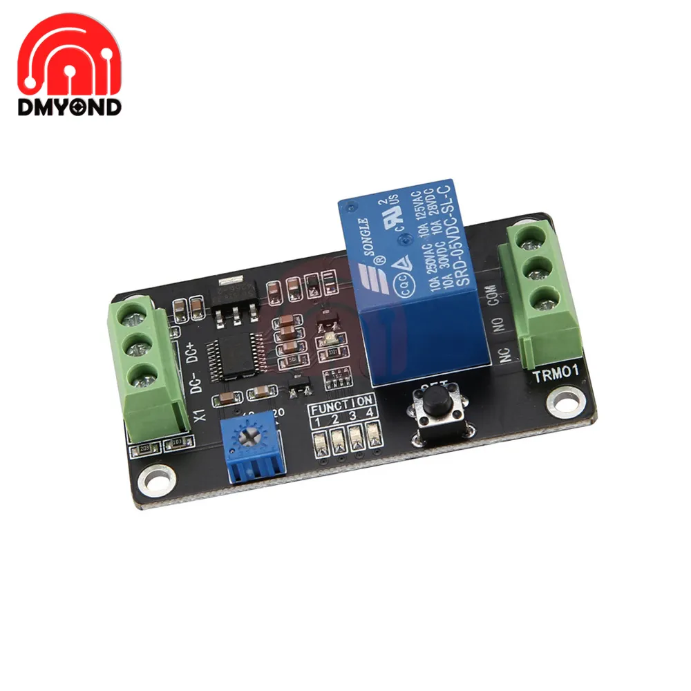 12V DC Time Delay Relay Multifunctional Timer, Self Locking, Trigger ...