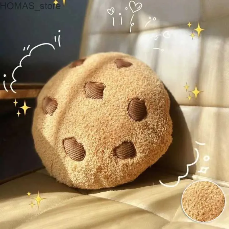 Cuscinetto cuscino cookie fumetti sedili peluche cuscini morbidi cuscini di cibo cuscini di bambole ripieno giocattoli per bambini decorazioni di camere da compleanno e regali di nuovo anno y24040