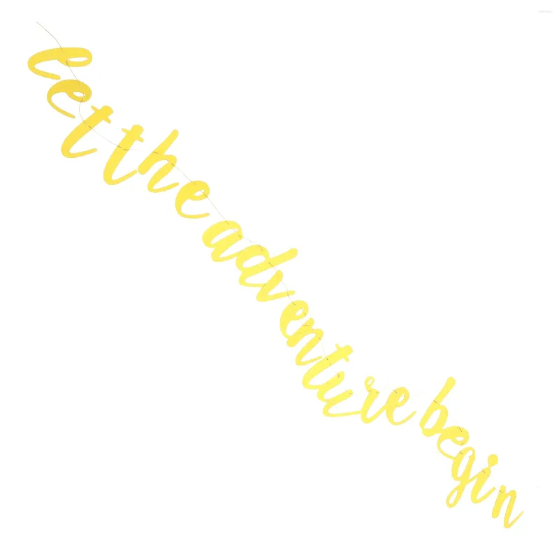 Party Decoration Låt äventyret börja glitterbanner för bröllop