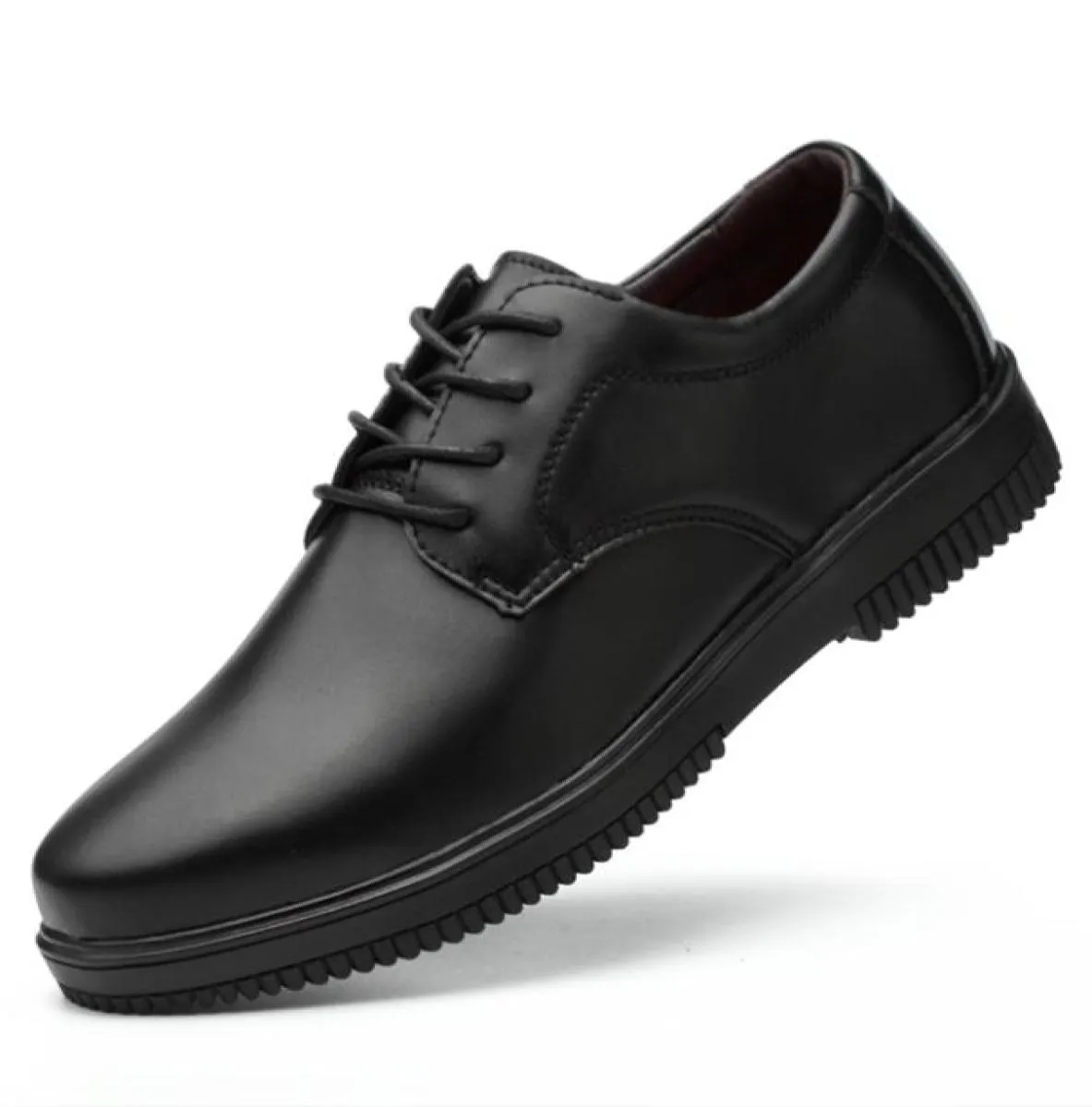 Туфли для шеф-повара и официанта, кухонная обувь для ресторанов и ресторанов, мягкая рабочая нескользящая обувь на плоской подошве, черная, маслостойкая, водонепроницаемая, пригодная для носки 2108262288577