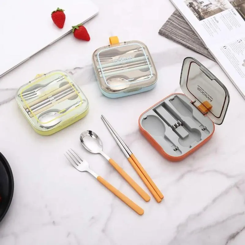 Dinnerware Sets Folding Tableware Set Portable Multifunctional Stainless Steel Cutlery Detachable Camping Cooking Kits Outdoor