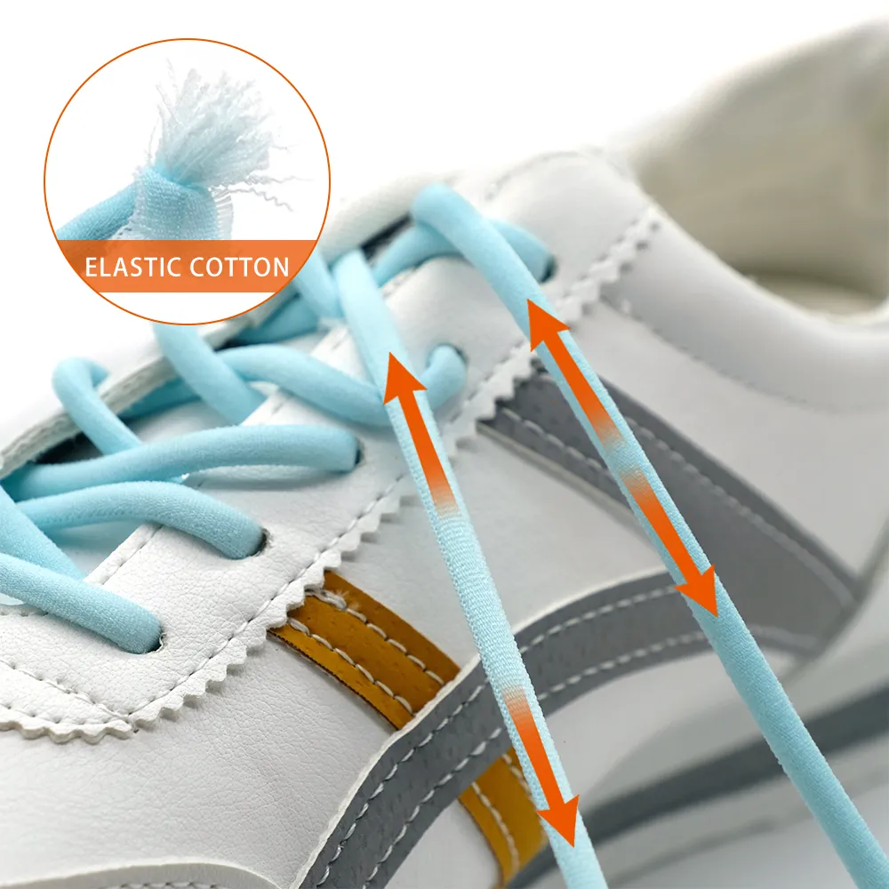 Photo inspiration: Picture Idea: Elastic No Tie Shoelaces For Sneakers Effortless Metal Lock Shoe